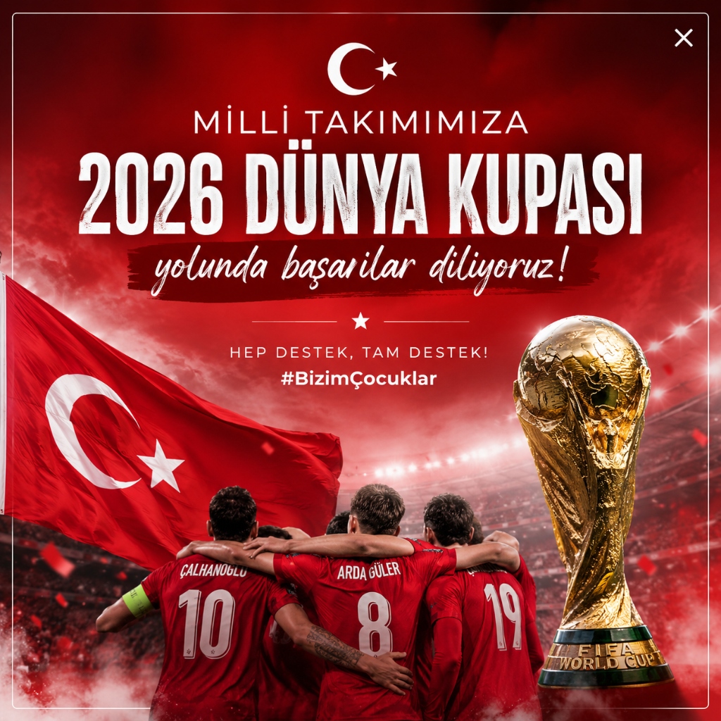 2026 Dünya Kupası Yolunda Başarılar Diliyoruz